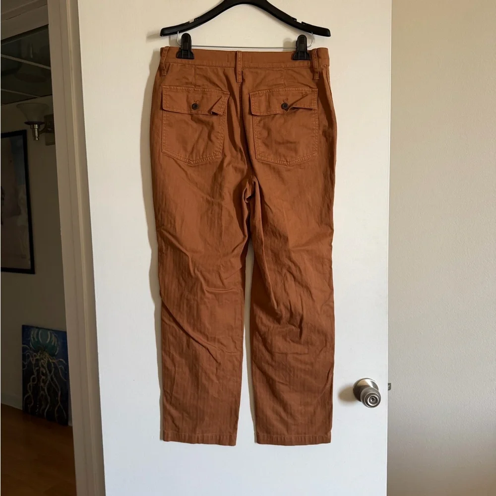 Madewell Warm Hickory Orange The Perfect Vintage Straight Workwear Pant size 29 - Picture 6 of 9